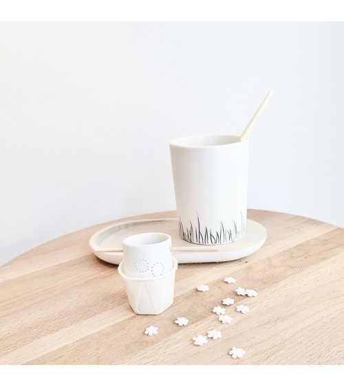 Petite tasse en céramique blanche - Bénédicte Vallet